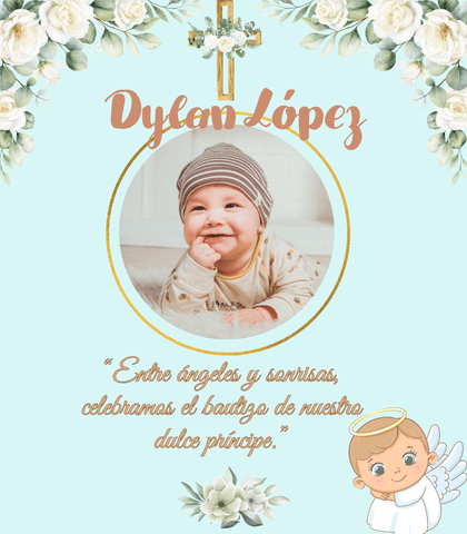 invitaciones digitales para bautizos