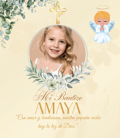 Invitaciones digitales para bautizos