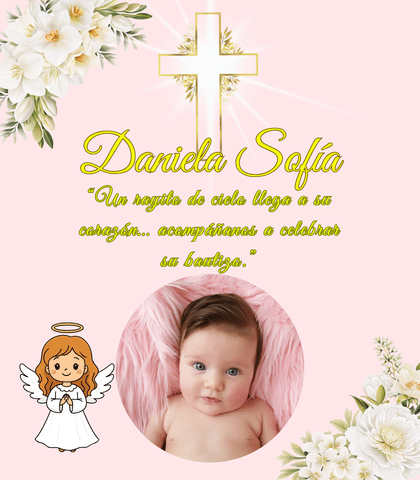 Invitaciones digitales para bautizos